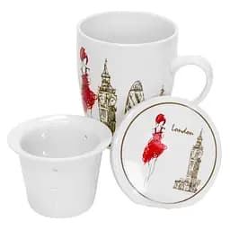 Чашка заварювальна Keramia Дівчина у Лондоні, 360 мл (21-279-005)