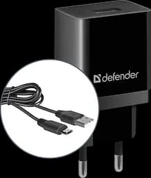 Зарядний пристрій Defender 1xUSB 11W 2.1А + кабель micro-USB UPC-11 чорний (83556) - мініатюра 3