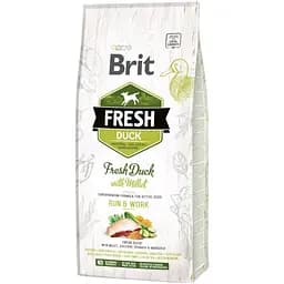 Сухой корм для взрослых собак с повышенной активностью Brit Fresh Duck&Millet Active Run&Work с уткой и пшеном 12 кг
