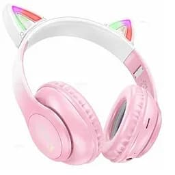 Бездротові навушники HOCO W42 Cat ears BT headphones Cherry Blossom