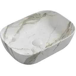 Умивальник накладний Mixxus Premium Diverse-0114 marble 455x325x135 мм MP6545, Мармур