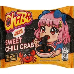 Вермишель быстрого приготовления ChiBi Black Sweet chili crab 85 г