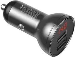 Автокомпонент зарядний і кабель 3-в-1 Baseus Digital Display 24 W 2 usb TZCCBX-0G - мініатюра 9