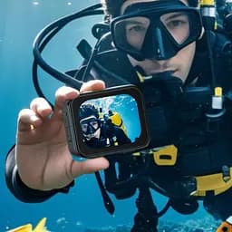 Екшн камера ACEFAST X1 4K Waterproof Action Camera Black - мініатюра 7