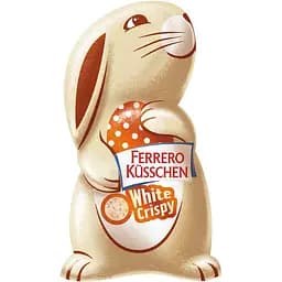Фигурка шоколадная Ferrero Kusschen Заяц с крипсами из белого шоколада 72 г