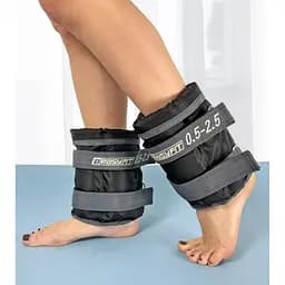 Утяжелители EasyFit 0,5-2,5 кг для ног и рук Черный-серый (EF-WHT-0,5-2,5)