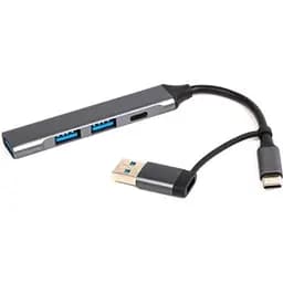 Концентратор Dynamode USB Type-C + USB-A to 1хUSB-C 3.0 1хUSB-A 3.0 2xUSB-A 2.0 dark grey (DM-UH-314AC) - мініатюра 2
