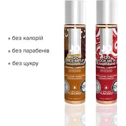 Набір лубрикантів System JO Naughty or Nice Gift Set - Candy Cane & Gingerbread (2x30 мл) - мініатюра 3