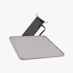 Туалет лоток під пелюшку для собак 60х60 ПУХНАСТЕ ЩАСТЯ сірий