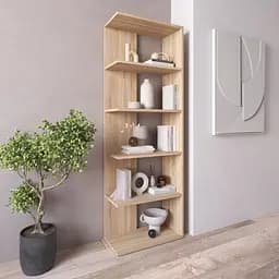 Книжкова полиця стелаж Vays D-6 з 5 відкритих секцій ЛДСП 60x30x178 см для дому офісу вітальні - мініатюра 9