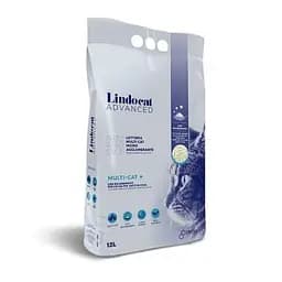 Белый бентонитовый наполнитель Lindocat с бикарбонатом для кошачьего туалета 12 л