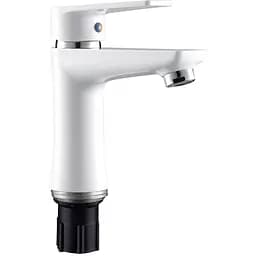 Змішувач для умивальника PLAMIX Oscar-001(W) White (PM0612)