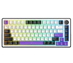 Клавіатура ігрова механічна HATOR HK-75-WV Wireless Hellyberry Switch USB, 2,4 ГГц, Bluetooth 5.3 White-Violet