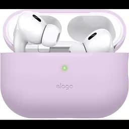 Чохол Elago Silicone Basic Case with Nylon Lanyard Lavender для AirPods Pro 2nd Gen лавандовий (EAPP2SC-BA+ROSTR-LV) - мініатюра 2