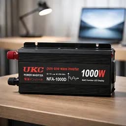 Перетворювач напруги 12 V-220 V UKC 1000 Вт з чистою синусоїдою / автомобільний інвертор 12 в 220 В з цифровим дисплеєм та USB виходом - мініатюра 3