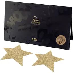 Пестіс-стикини Bijoux Indiscrets Flash Star Gold наклейки на соски One size