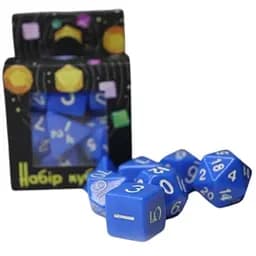 Набор кубиков Opaque 7 Dice Set - Blue , 7 шт. (g7dopaq05)