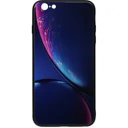 Чохол-накладка Toto Print Glass Space Case Apple iPhone 6/6s Blue