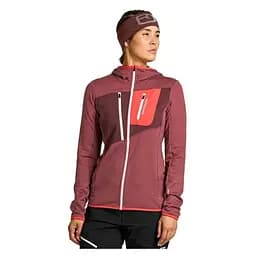 Флісова кофта Ortovox Fleece Grid Hoody W Burgundy S (1054-025.001.1152) - мініатюра 3