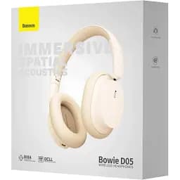 Навушники Baseus Bowie D05 Wireless Headphones Creamy-white - мініатюра 6