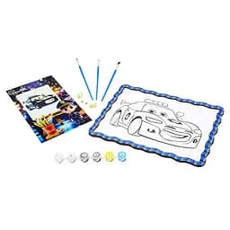 Дитячий набір для розпису по дереву "Поліцейська машинка" PuzzleOK Puz-22952 формат А4 - мініатюра 3