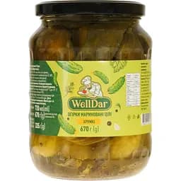 Огурцы WellDar маринованные слабокислые 675 г (914183)