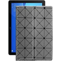 Чохол StatusCASE з екошкіри для планшету Huawei MediaPad T5 10 Сірий ромб