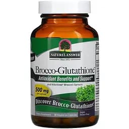 Натуральная добавка Nature's Answer Brocco-Glutathione 500 mg 60 вегакапсул