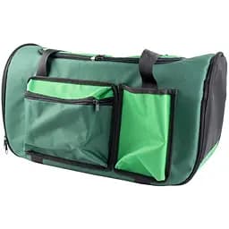 Сумка-переноска Пушистики зима-лето для кошек и собак 50х26х28 см зеленая