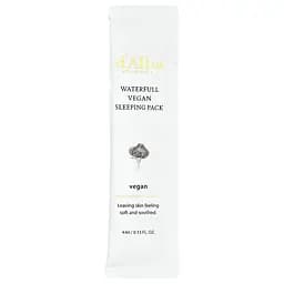 Нічна гелева маска d'Alba Waterfull Vegan Sleeping Pack 12 саше по 4 мл - мініатюра 2