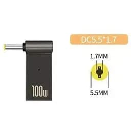 Адаптер PD 100W USB Type-C Female to DC Male Jack 5.5x1.7 mm ACER, PACKARD BELL ST-Lab (PD100W-5.5x1.7mm)