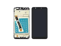 Дисплей для Huawei P Smart 2017 с черным тачскрином и корпусной рамкой