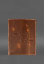 Шкіряна папка для документів 5.0 Світло-коричнева Crazy Horse з ефектом Pull Up