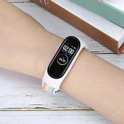 Ремінець BeCover Nylon Style для Xiaomi Mi Smart Band 7 Rainbow (707668) - мініатюра 2