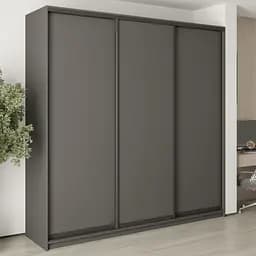 Шкаф-купе трехдверный MebelStar Комбо BG 3ДСП 240x45x240 см Антрацит (MBS-9434)