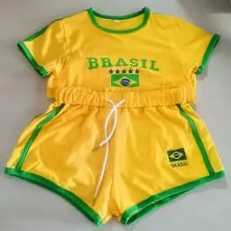 Топ і шорти Brasil С Жовтий - Спортивна білизна