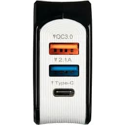 Мережевий зарядний пристрій Gelius Pro Voltag QC GP-HC07 Black/White - мініатюра 4