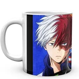 Кружка GeekLand Моя геройская академия My Hero Academia Всемогущий, Тодороки, Бакуго и Иида Коллаж MHA 02.528 330 мл белая