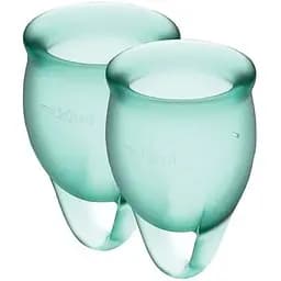 Набір менструальних чаш Satisfyer Feel Confident (dark Green)