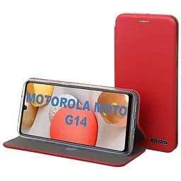 Чохол-книжка BeCover Exclusive для Motorola Moto G14 Burgundy Red (710235)