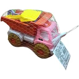 Пісочний набір для дітей 733-373P самоскид з відкидним кузовом, формочки 6 предметів