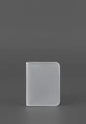 Шкіряна обкладинка для ID-паспорта і водійського повсідчення 4.0 Сіра