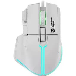 Мышь Canyon mouse Fortnax GM-636 RGB 9buttons Wired White (CND-SGM636W)