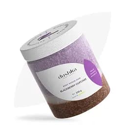 Скраб-жвачка для тела Ежевичный кекс Dushka 330 г