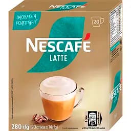 Набір: Кавовий напій Nescafe Latte розчинний стік 14 г x 20 шт.