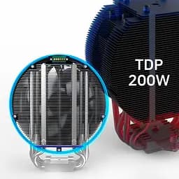 Zalman Процесорний кулер Zalman ZET5, ARGB LGA 1851, 1700, 1200, 115x, AM5, AM4, 4pin PWM, 3pin+5VARGB, TDP200W, білий - мініатюра 5