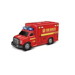 Машина спецтехніки Пожежна машина, JS165B, звук, підсвітка, гумові колеса, інерція