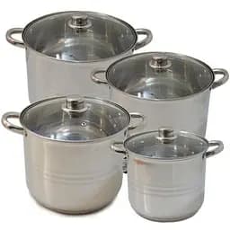 Універсальний набір каструль з кришками Bachmayer BM-2920 5 каструль із нержавіючої сталі