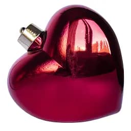 Велика ялинкова іграшка серце Linhai 23 см червоний (890377)