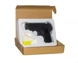 Пистолет ZM03 металл, 14см, на пульках, в коробке 20-14-4,5см (6907820566614)